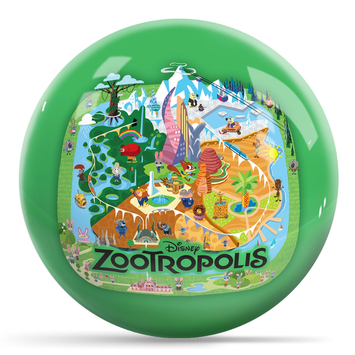 KR Strikeforce Disney Zootopia Zootopia's Undrilled Bowling Ball (10, Pounds) - view 2