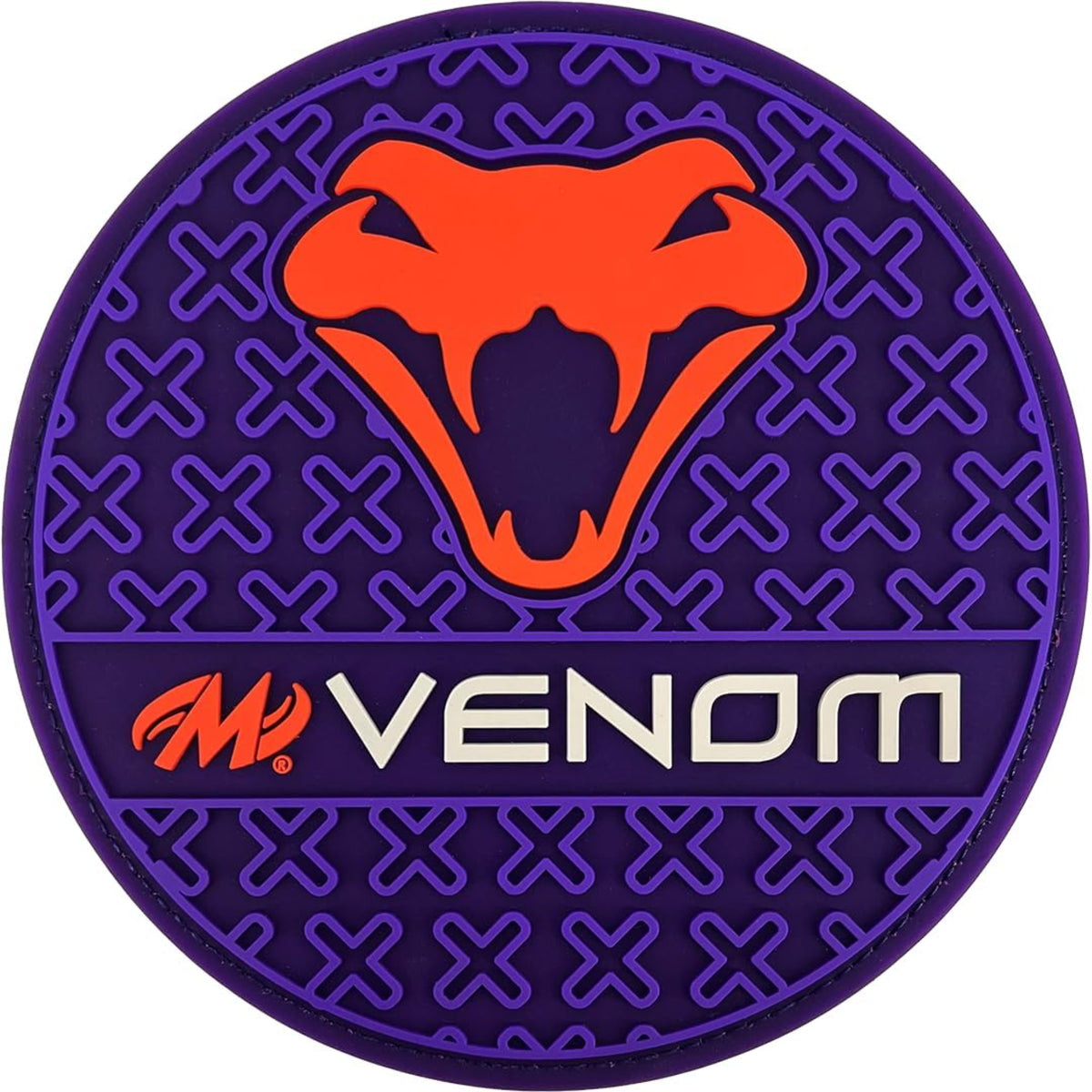 MOTIV Venom Grip Disc Shammy Purple Orange Bowling Ball Towel