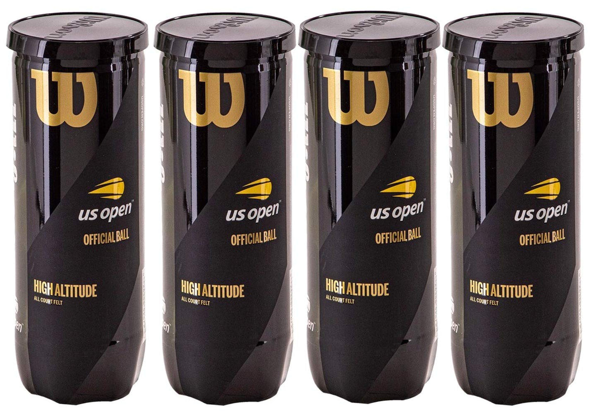 Wilson US Open High Altitude Tennis Balls - 4 Can Pack - front