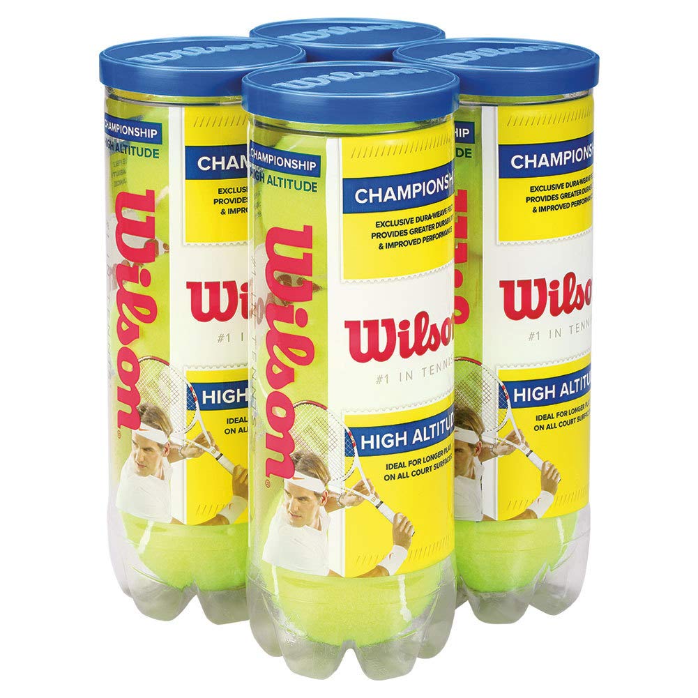 Wilson Championship High Altitude Tennis Balls - 4 Can Pack - front