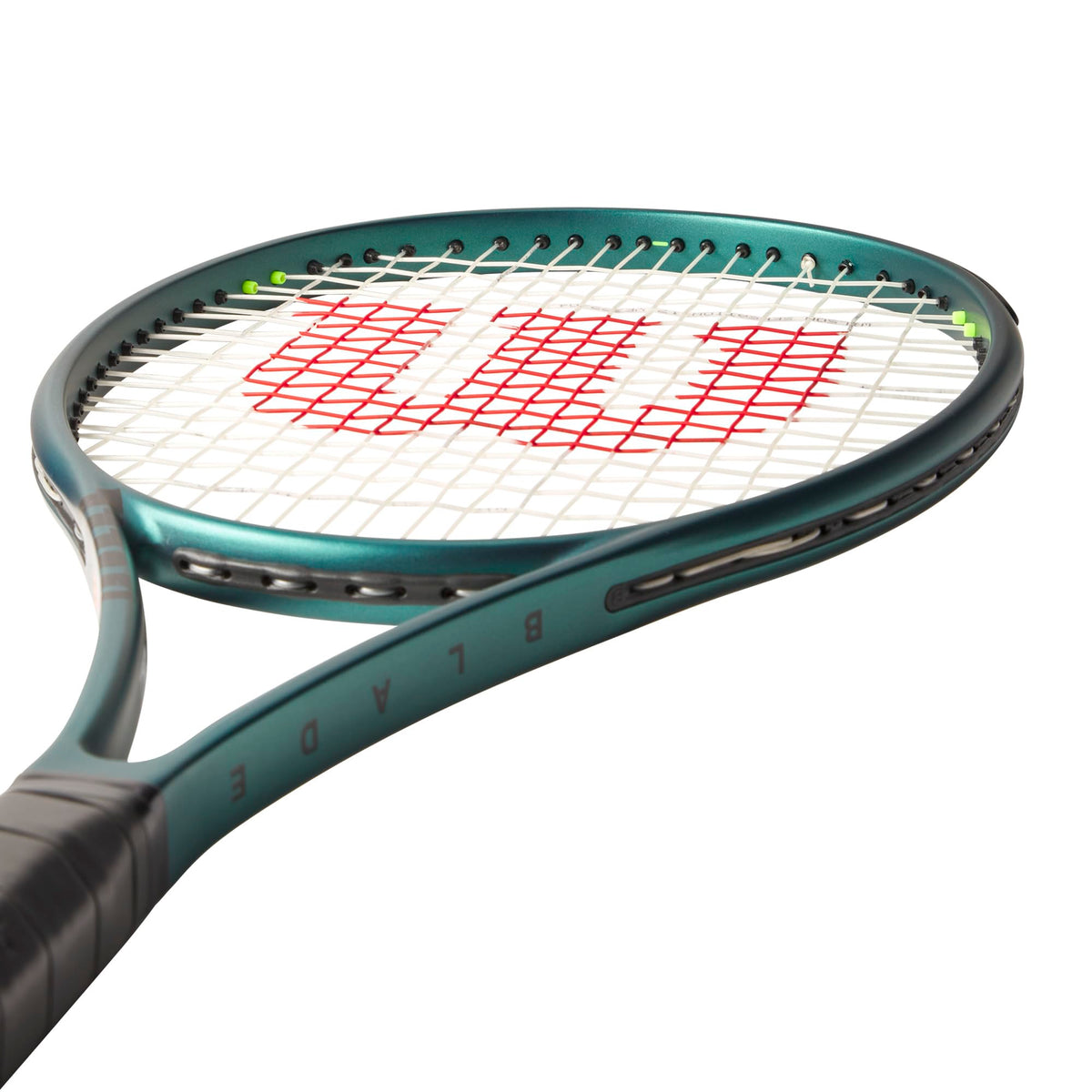 Wilson Blade 98 16x19 V9 Tennis Racket, Unstrung in Emerald Green - alternate view 5