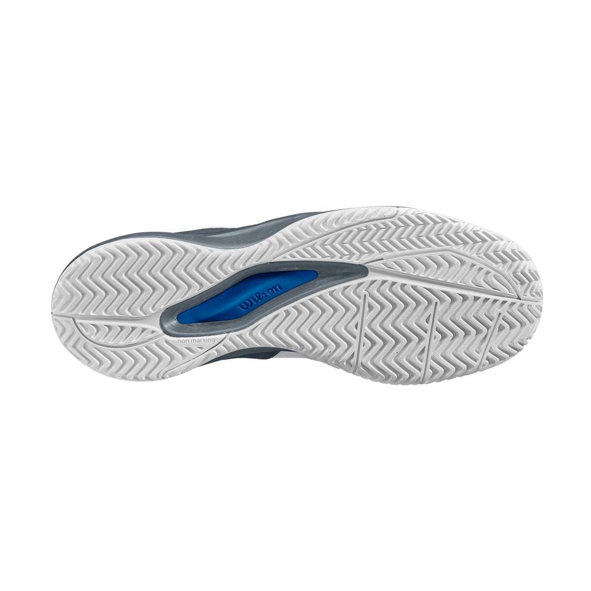 Wilson Rush Pro Ace Pickler Mens Pickleball Shoes, White/Stormy Weather - alternate view 2