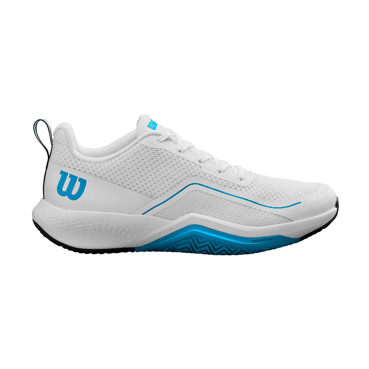 Wilson Rush Pro Lite Mens Tennis Shoes, White/Atomic Blue/Navy Blazer - main view