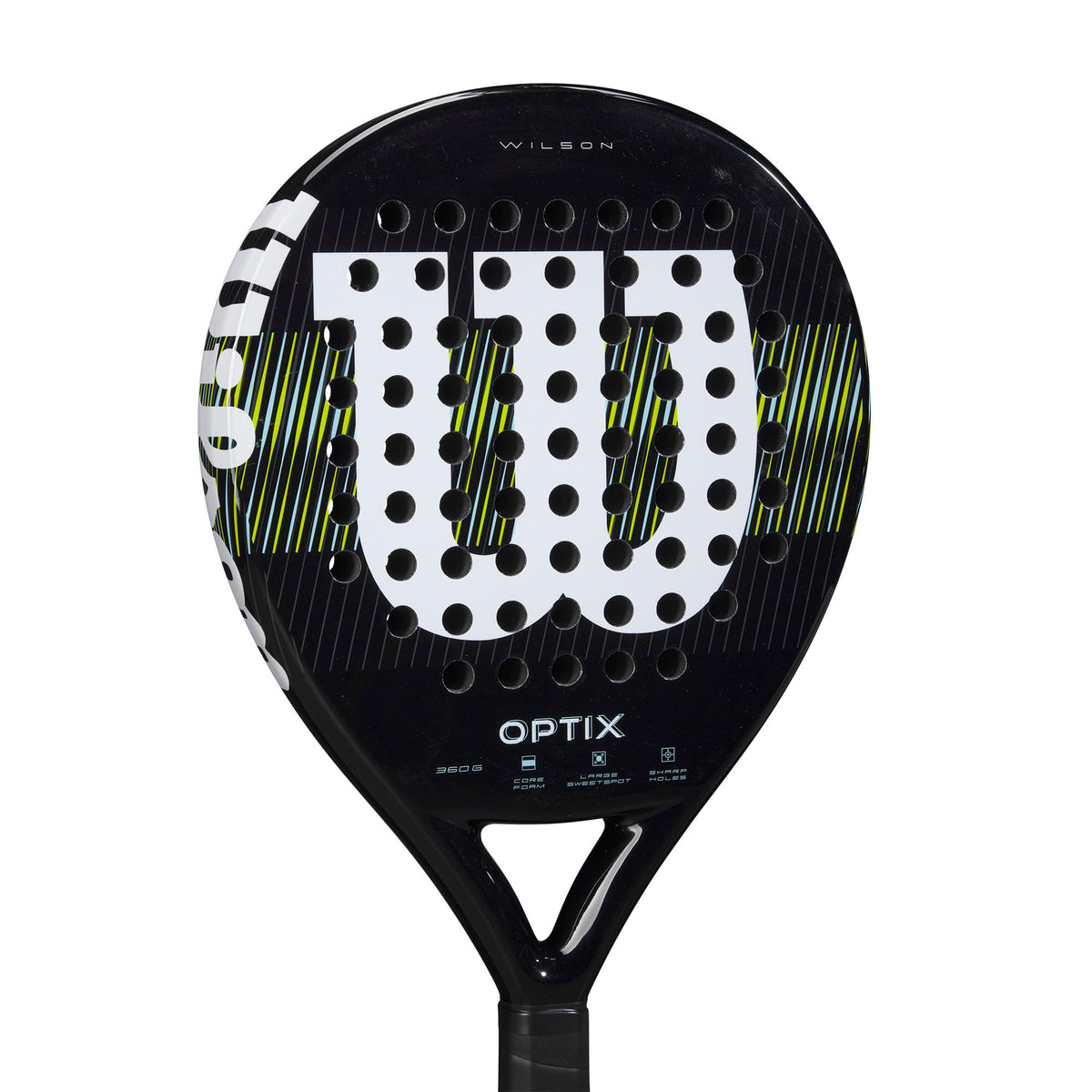 Wilson Optix V1 Padel Racket, Black/Green - alternate view 4