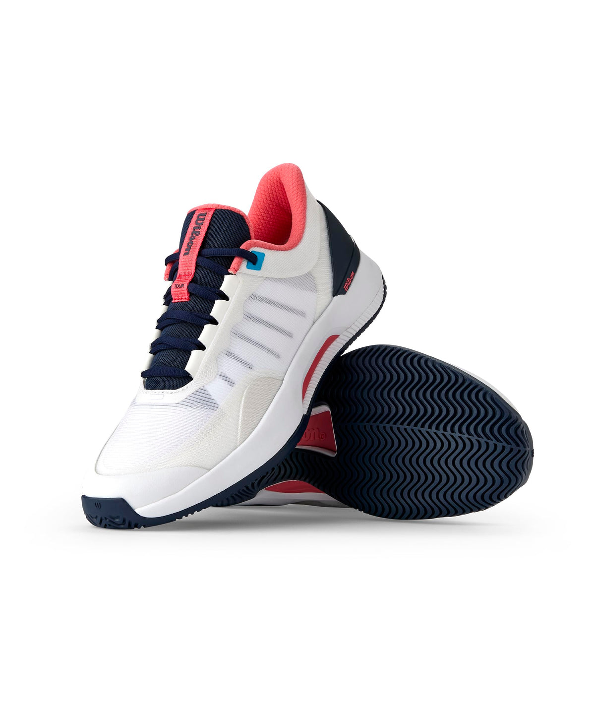 Wilson Intrigue Tour Womens Tennis Shoes, White/Navy Blazer/Dubarry - alternate view 8