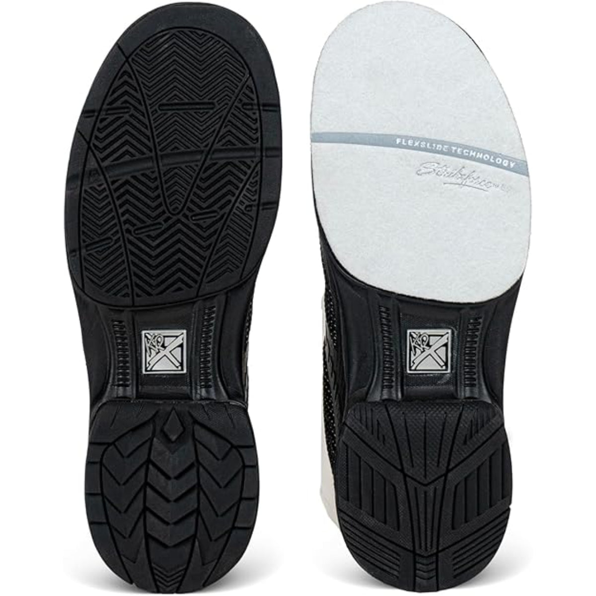 KR Strikeforce Jet FT Black Silver Right Hand Wide Men’s Bowling Shoes