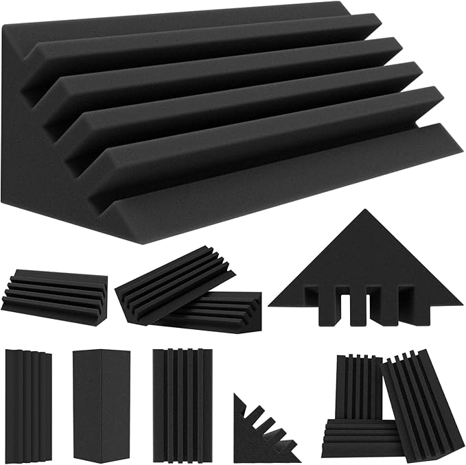 TroyStudio Interval Bass Traps 12 Black Foam Corners - product view