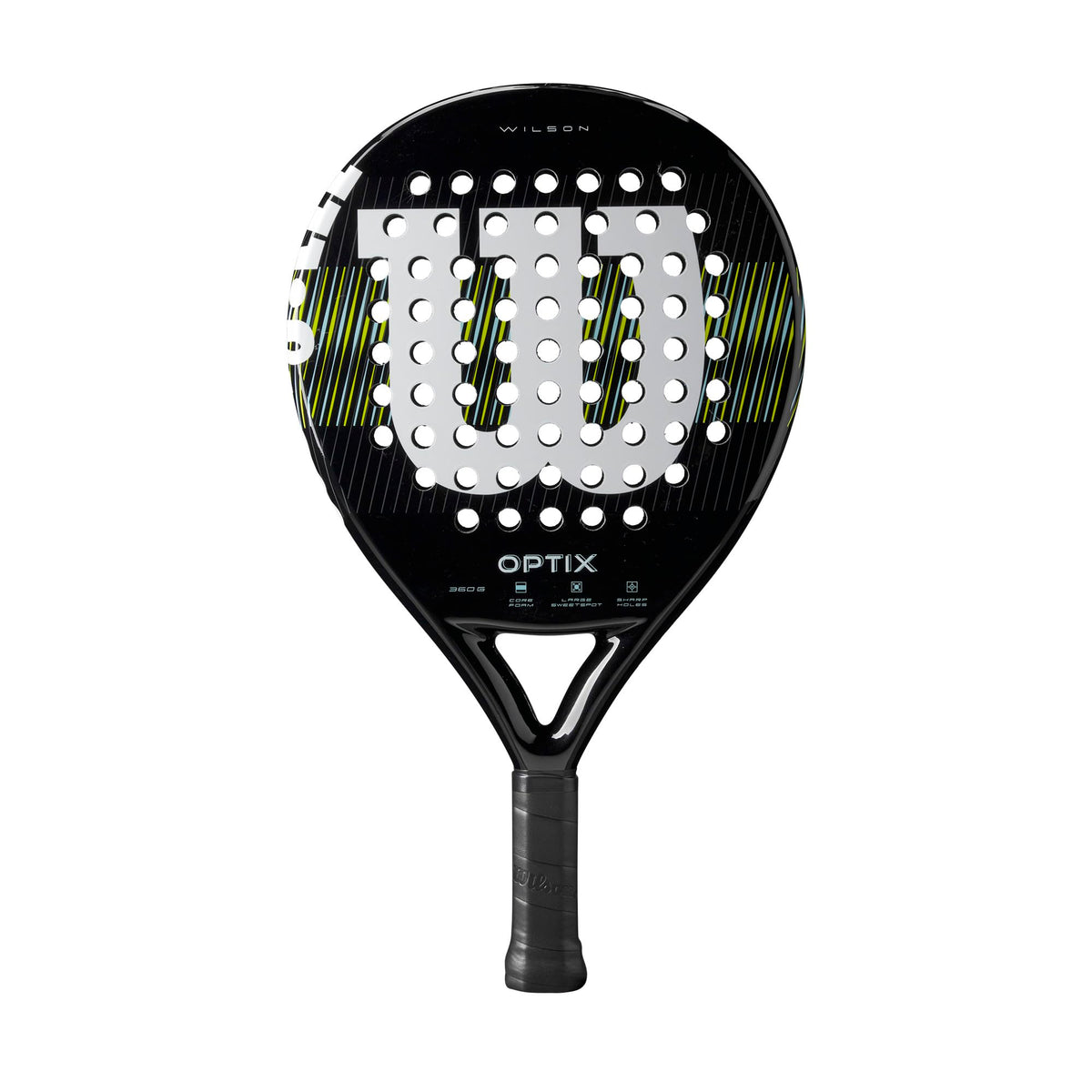 Wilson Optix V1 Padel Racket, Black/Green - main view