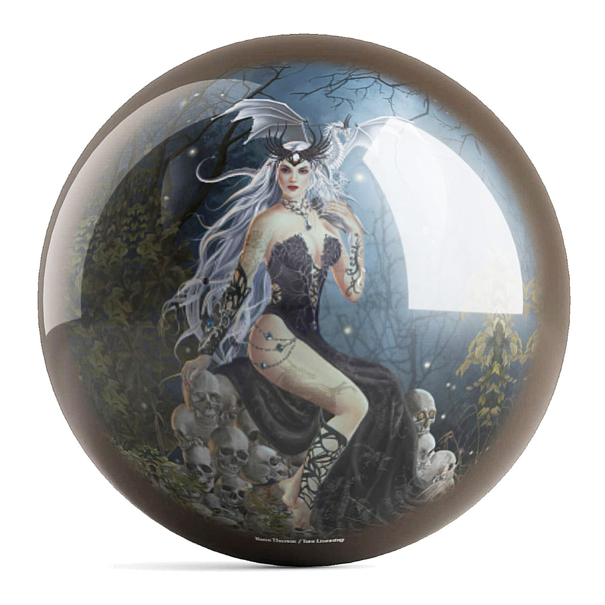 On The Ball Bowling OTB Nene Thomas Queens of Havoc UNDRILLED Bowling Ball (12) - view 1