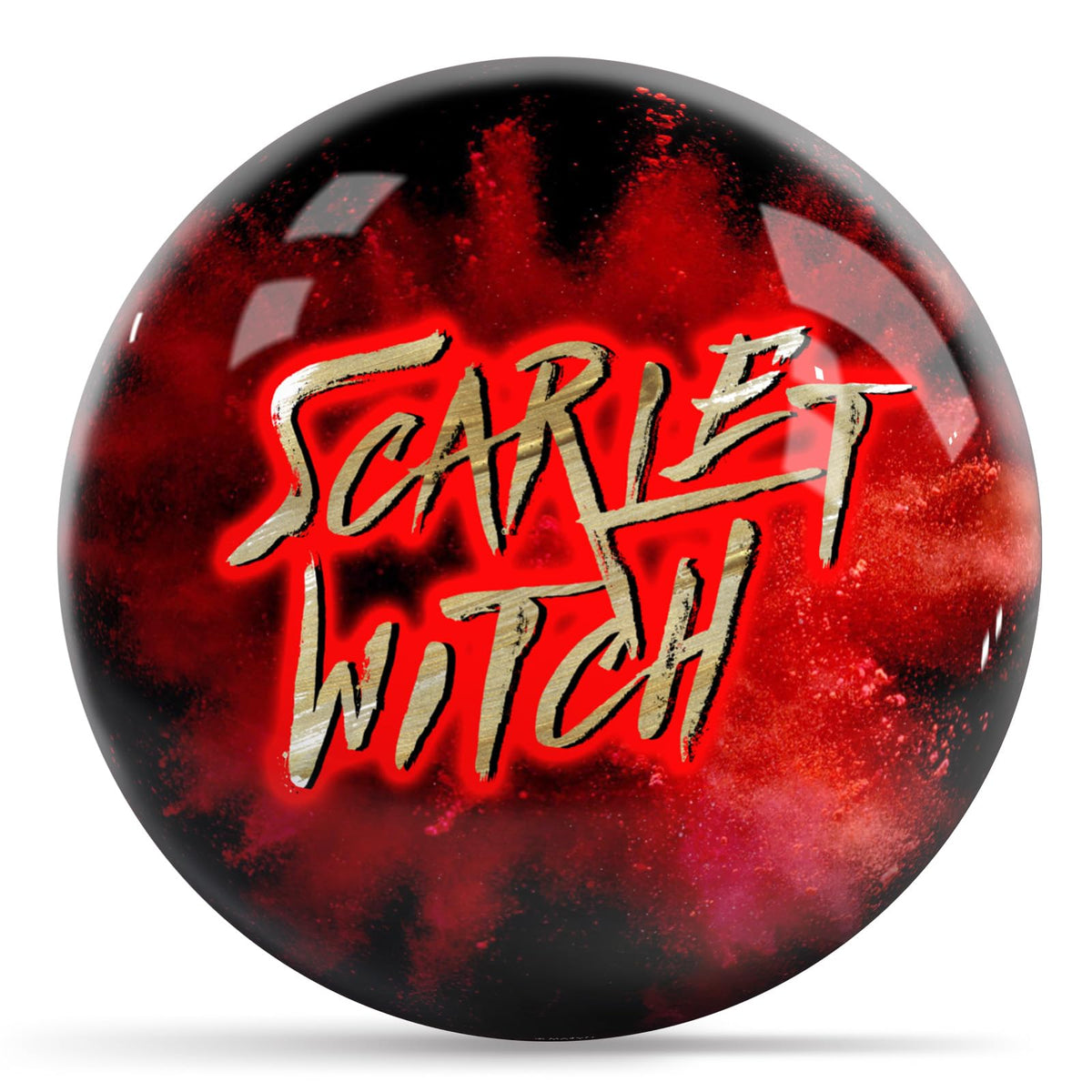 KR Strikeforce Avengers Scarlet Witch Character Undrilled Bowling Ball (15, Pounds) - view 2