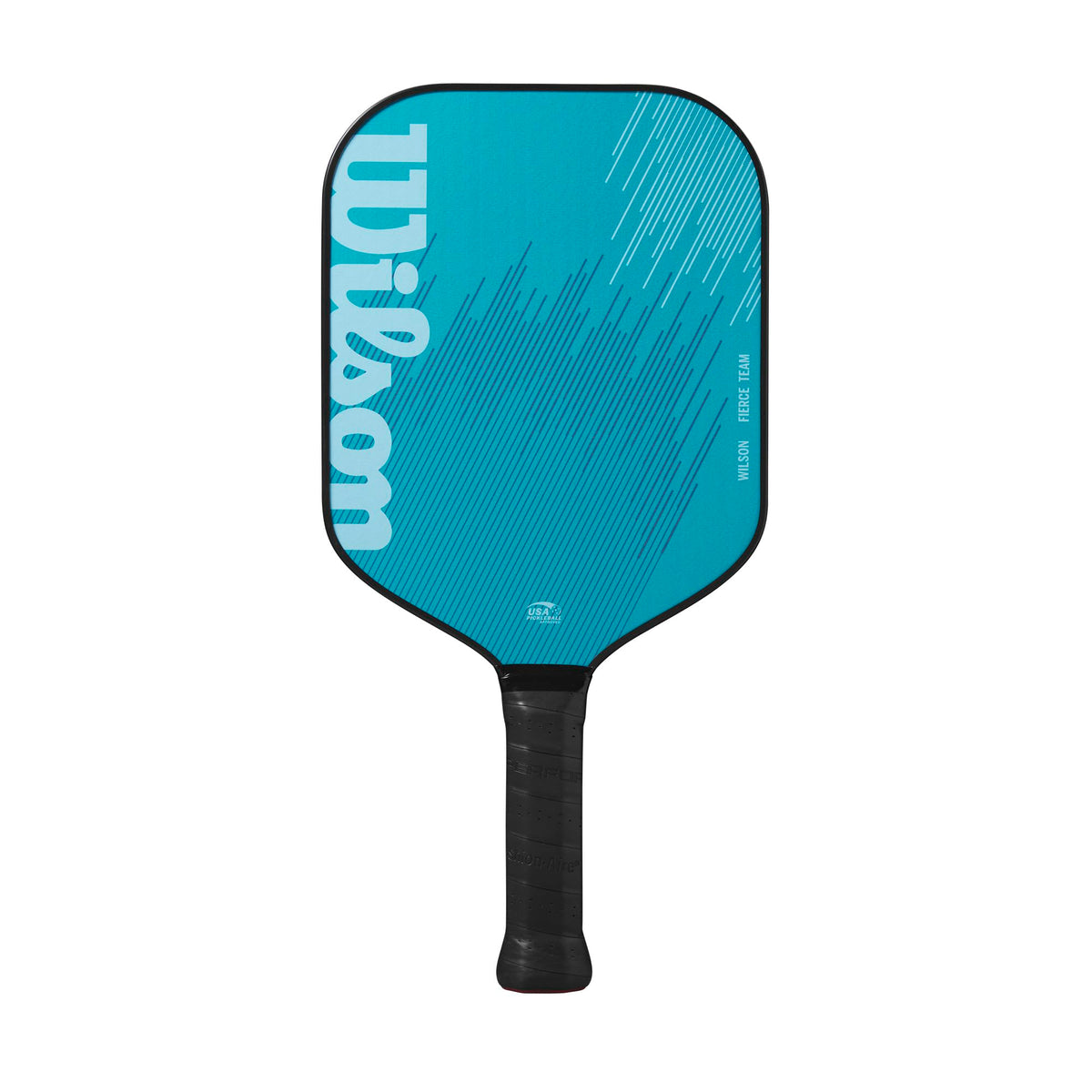 Wilson Fierce Team 13mm Fiberglass Pickleball Paddle, Light Blue - main view