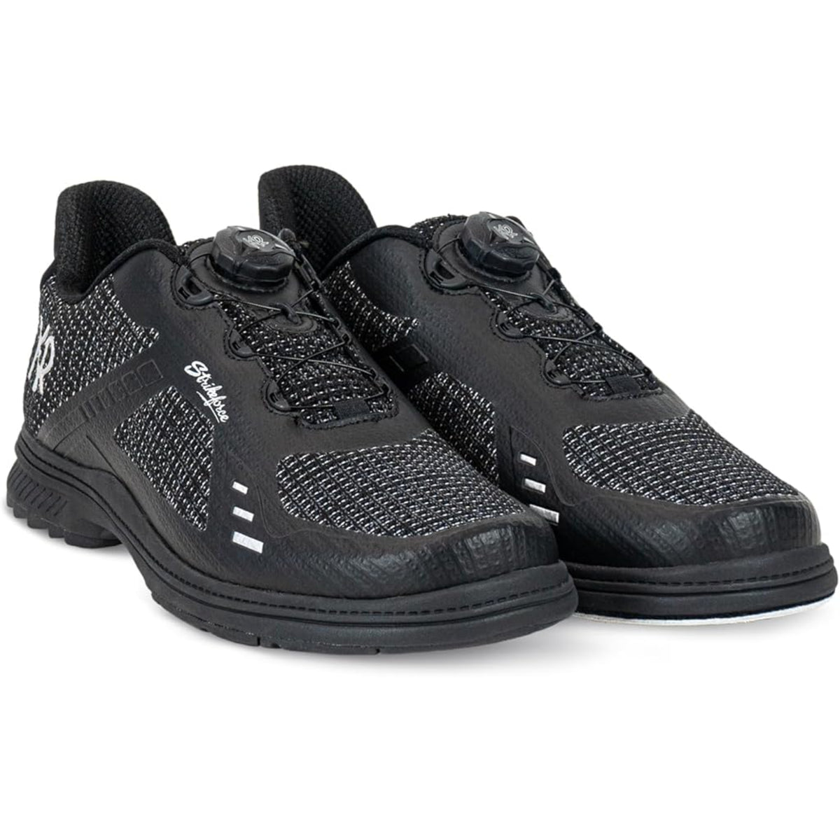 KR Strikeforce Jet FT Black Silver Left Hand Men’s Bowling Shoes