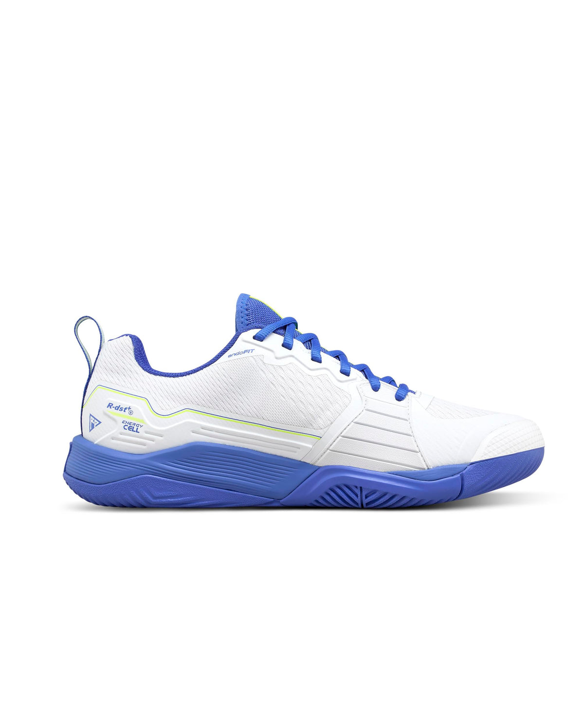 Wilson Rush Pro 4.5 Mens Tennis Shoes, White/Amparo Blue/Safety Yellow, Size 14 - alternate view 1