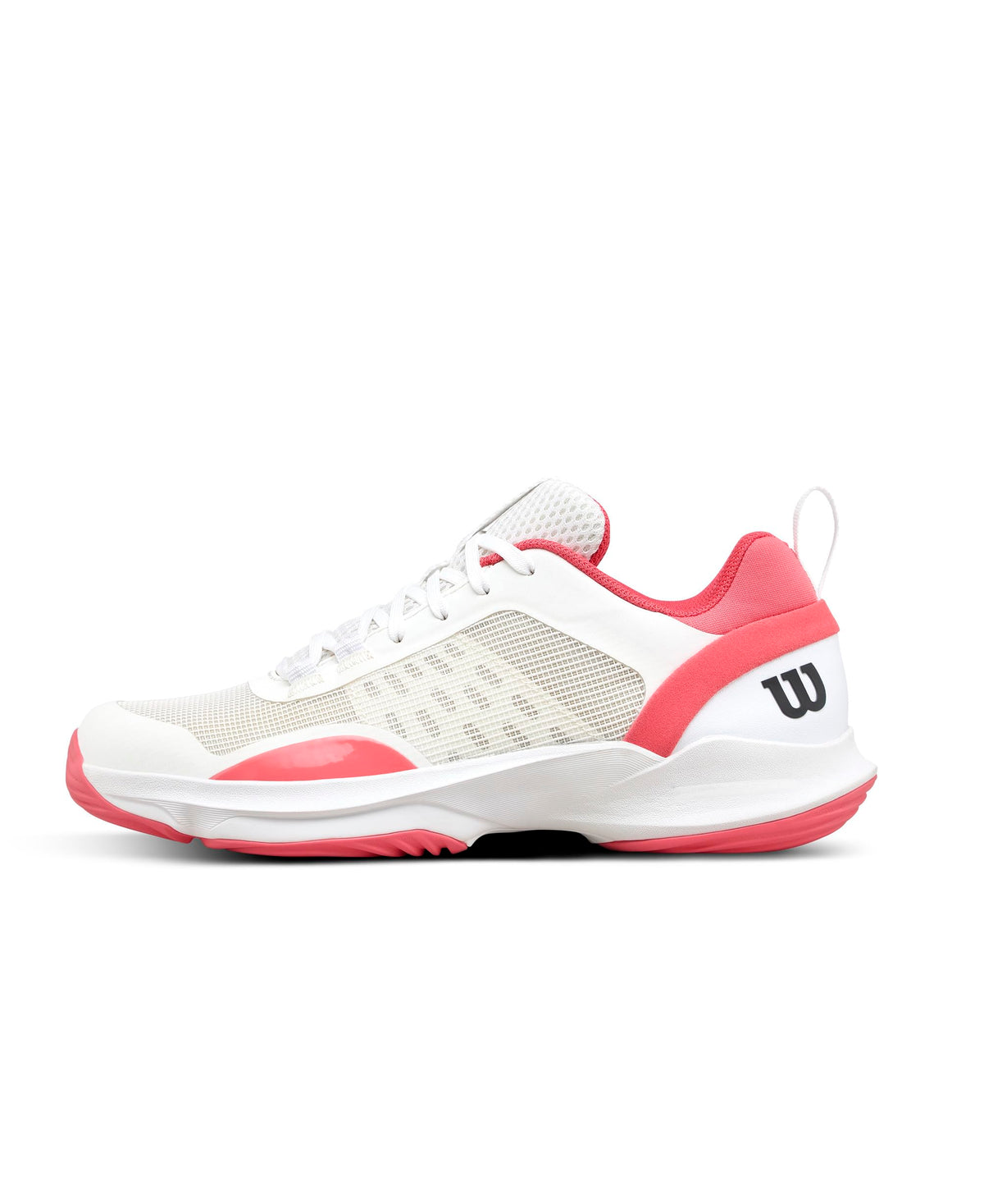 Wilson Hurakn Pro V2 Womens Padel Shoes, White/White/Dubarry - main view