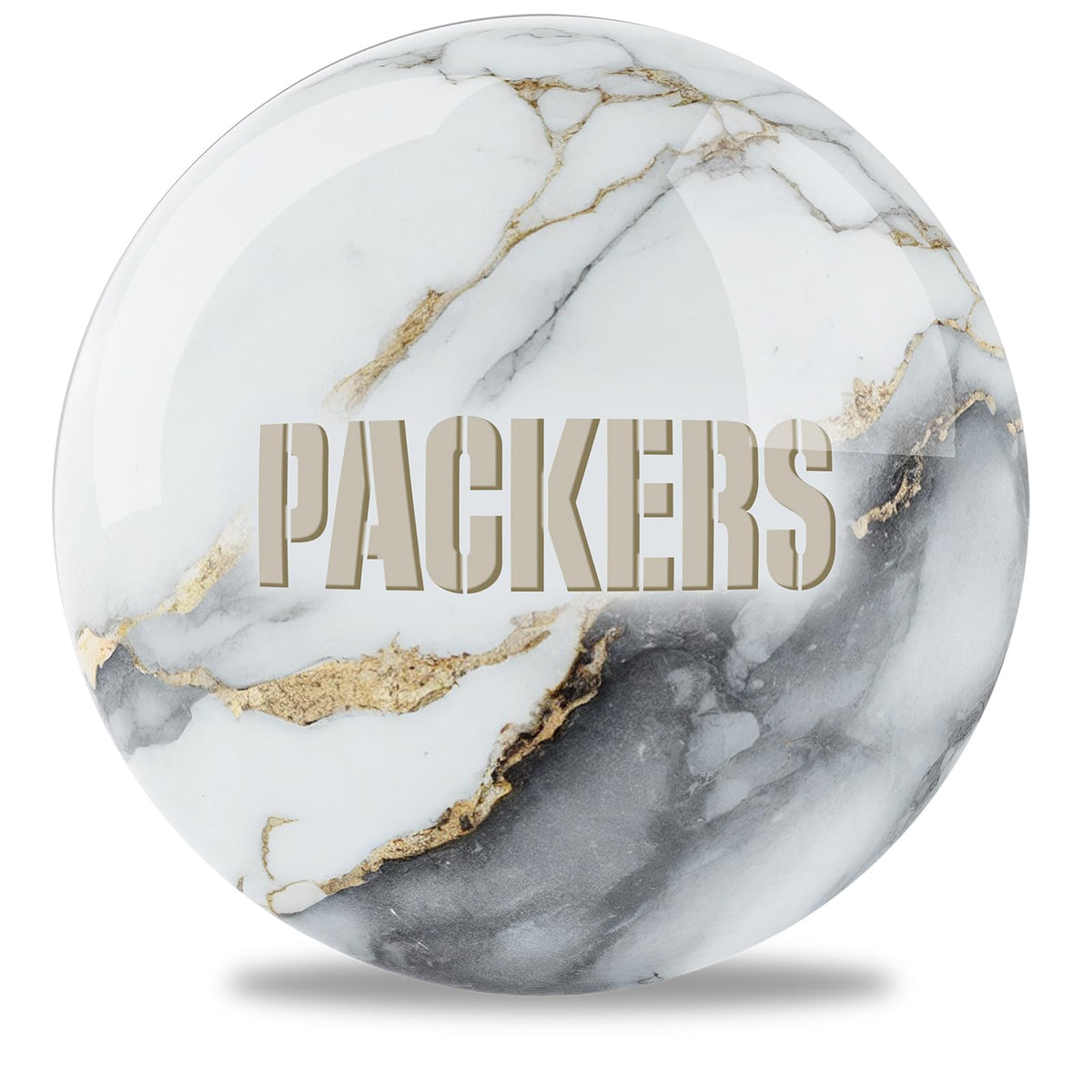 On The Ball Bowling NFL Green Bay Packers Marble Undrilled Bowling Ball (Marble) - view 1