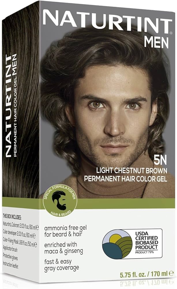 Naturtint Men's Hair Color 5N Light Chestnut, 5.75 fl oz