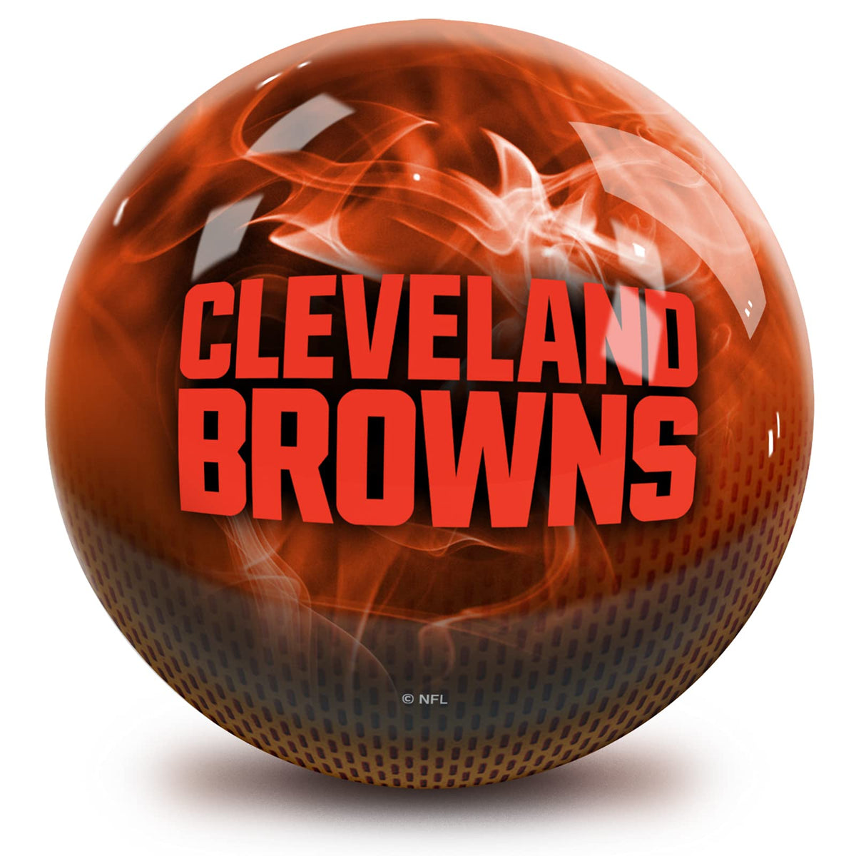 On The Ball Bowling NFL Cleveland Browns Undrilled Bowling Ball (On Fire) - view 1