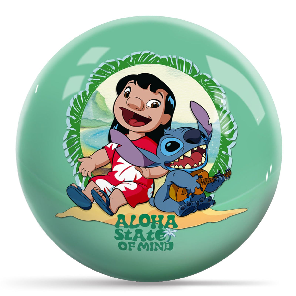 KR Strikeforce Disney Lilo & Stitch Aloha Undrilled Bowling Ball (16, Pounds) - view 2