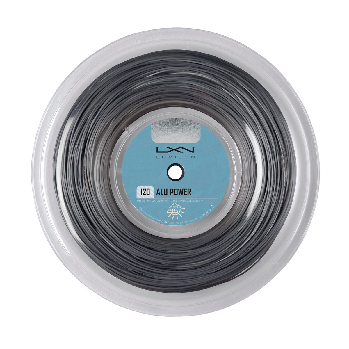 Luxilon ALU Power 120 Tennis String Reel, 1.20mm 18 Gauge, 200m, Silver - view 1