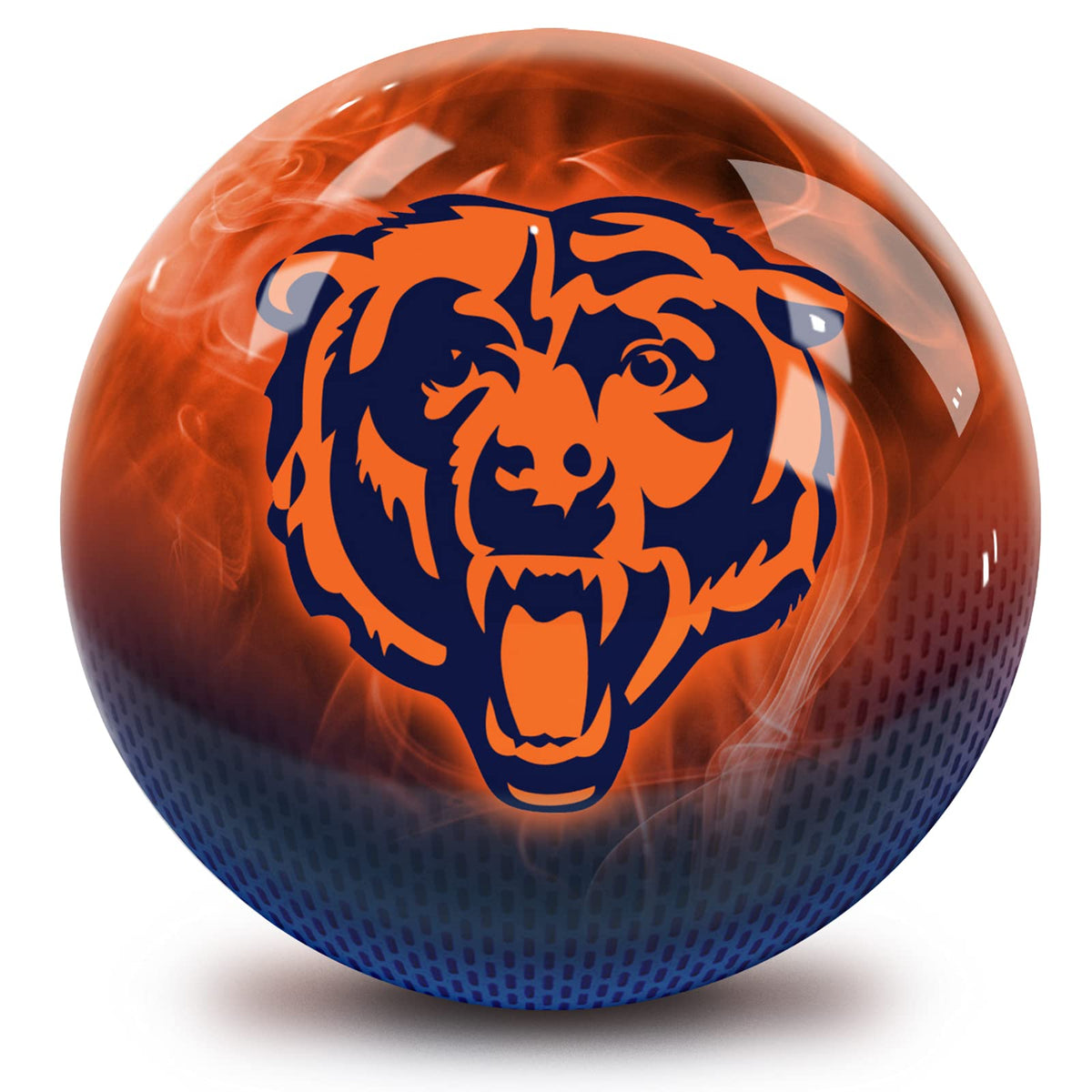 On The Ball Bowling NFL Chicago Bears Undrilled Bowling Ball (On Fire) - view 2