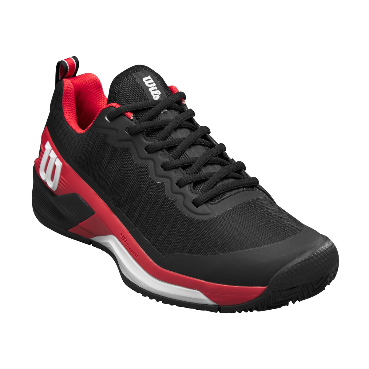 Wilson Rush Pro 4.5 Clay Mens Tennis Shoes, Black/Infrared/White - alternate view 2