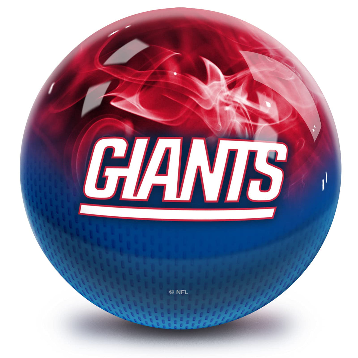 On The Ball Bowling NFL New York Giants Undrilled Bowling Ball (On Fire) - view 1