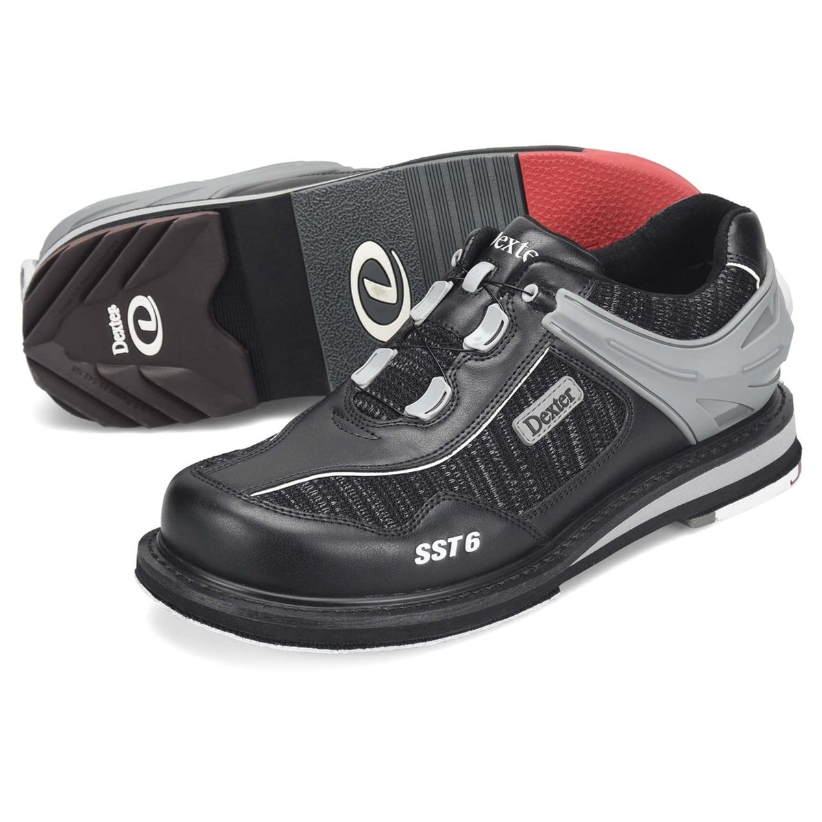 Dexter Men's SST 6 Hybrid BOA Right Handed Bowling Shoes Black Knit - Wide Width - view 2