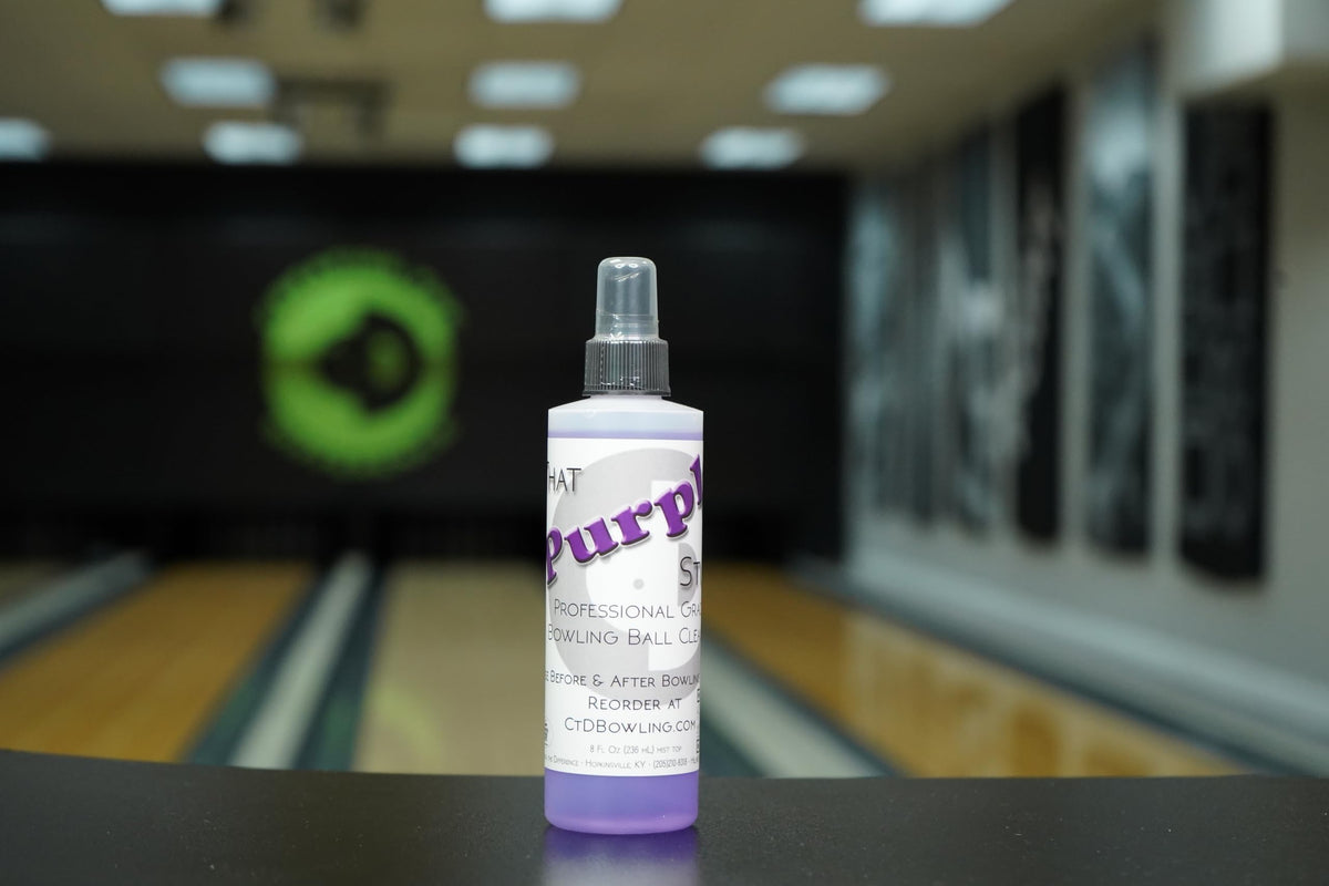Creating the Difference That Purple Stuff Bowling Ball Cleaner (8 oz Spray) - on the lanes