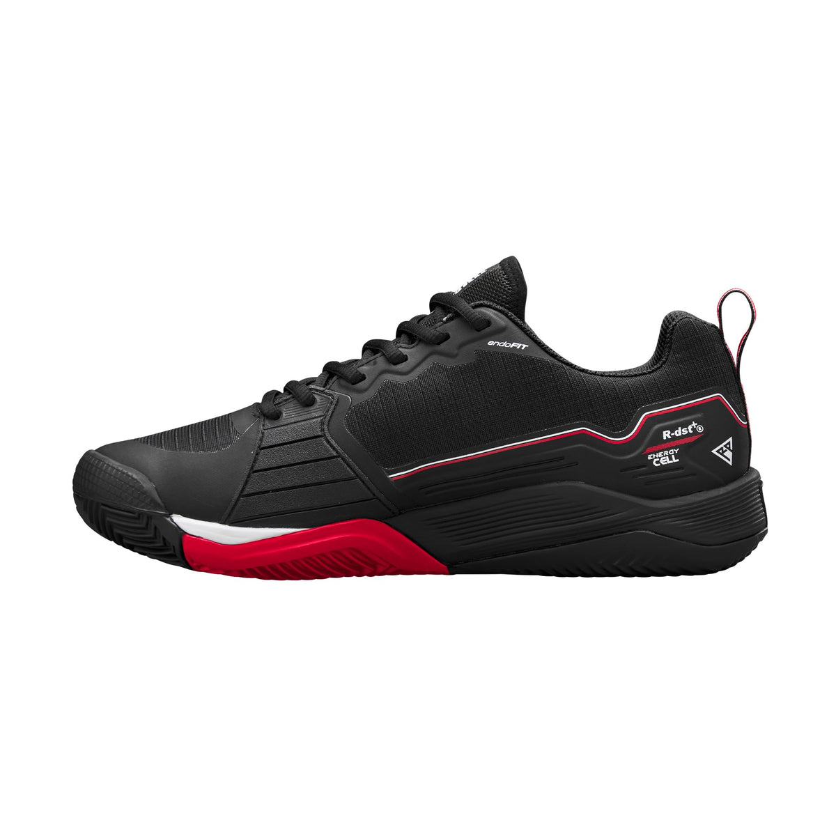 Wilson Rush Pro 4.5 Clay Mens Tennis Shoes, Black/Infrared/White - alternate view 4
