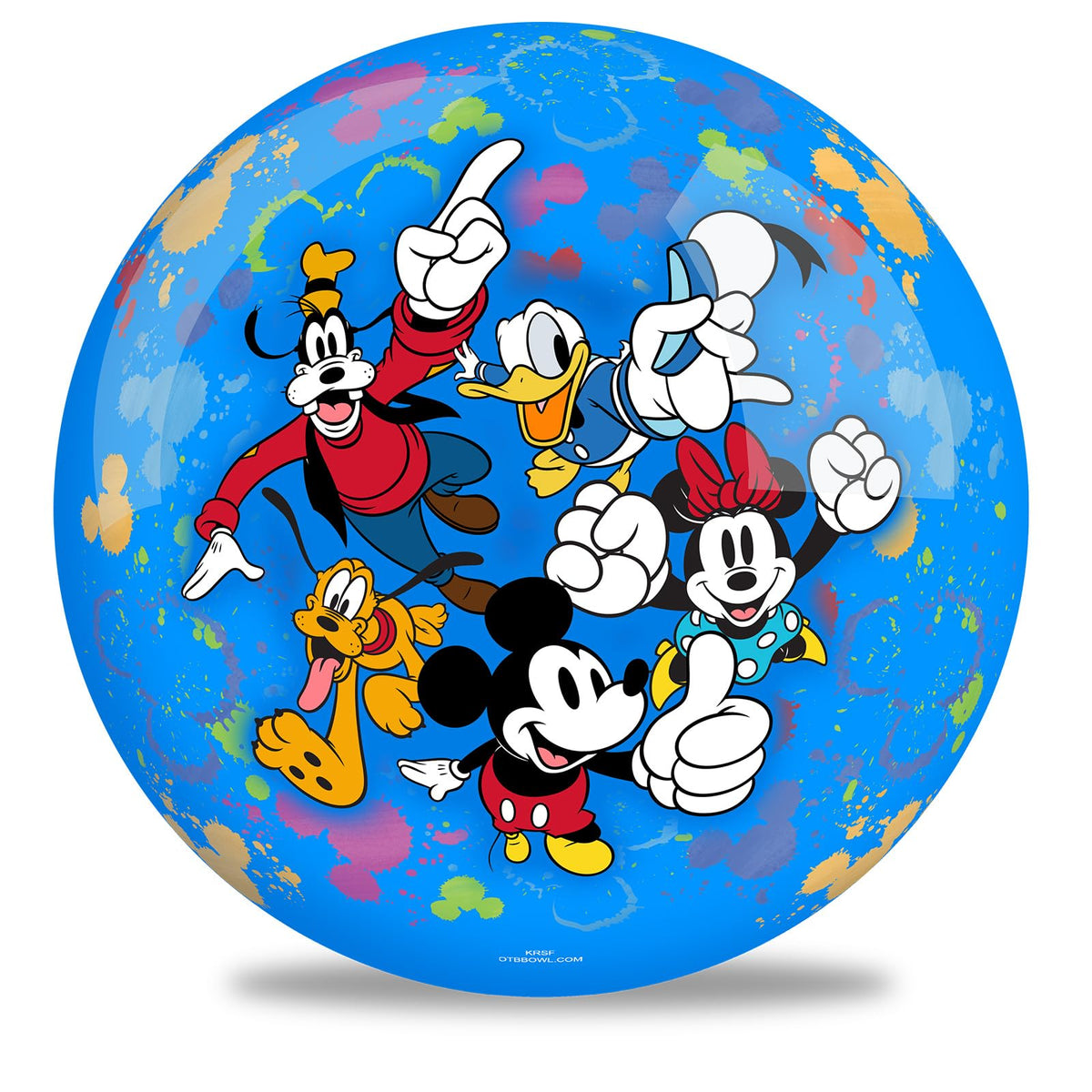 KR Strikeforce Disney Mickey & Friends Undrilled Bowling Ball (6, Pounds) - view 2