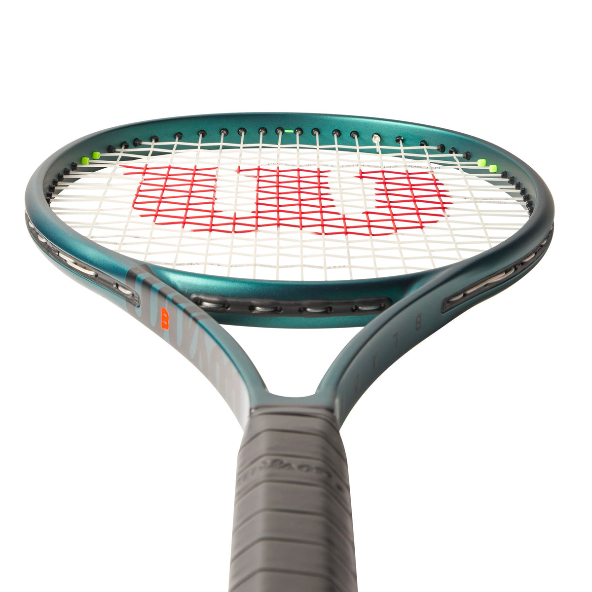 Wilson Blade 98 16x19 V9 Tennis Racket, Unstrung in Emerald Green - alternate view 4