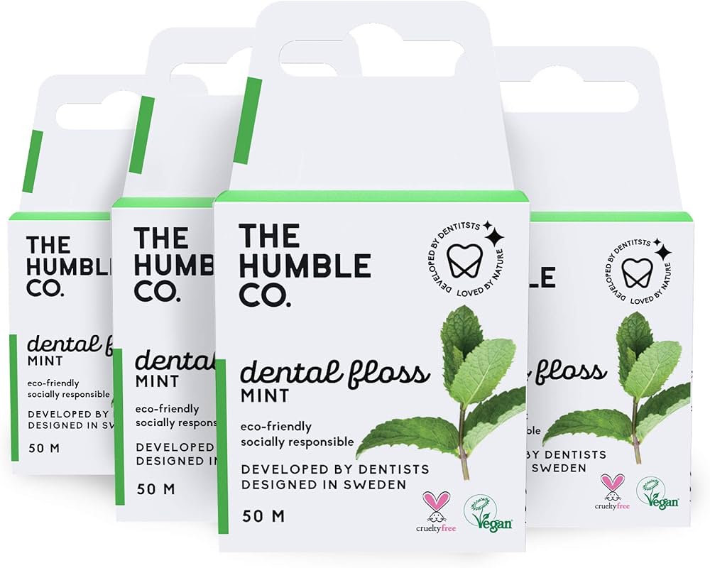 The Humble Co. Kids Mint Floss Picks, 50 ct (Case of 4)