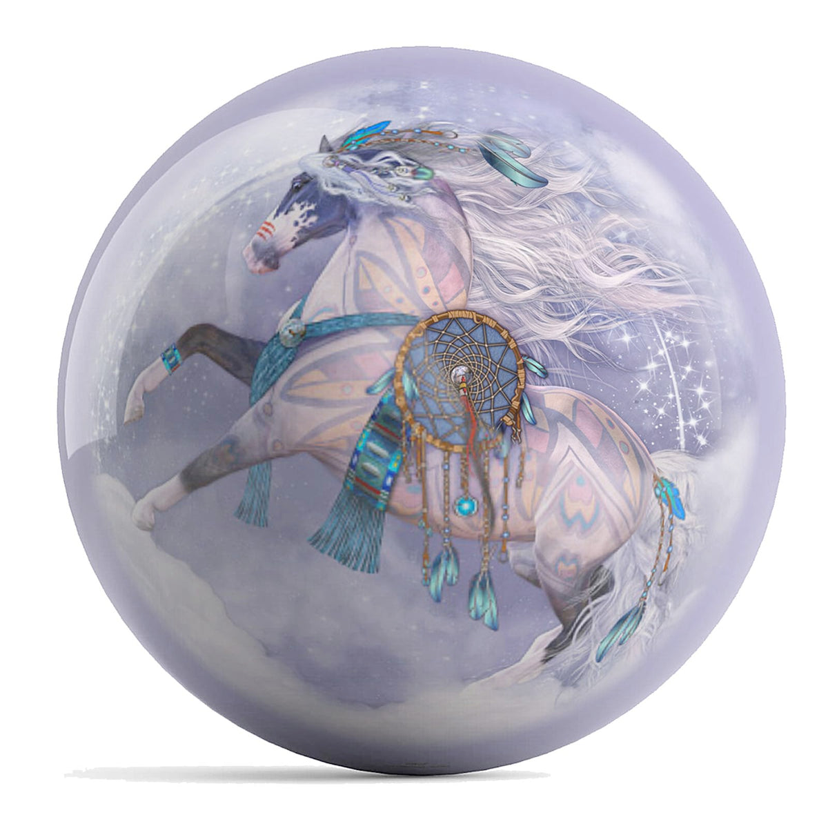 On The Ball Bowling OTB Laurie Prindle Cloud Dancer UNDRILLED Bowling Ball (16, Pounds) - view 1