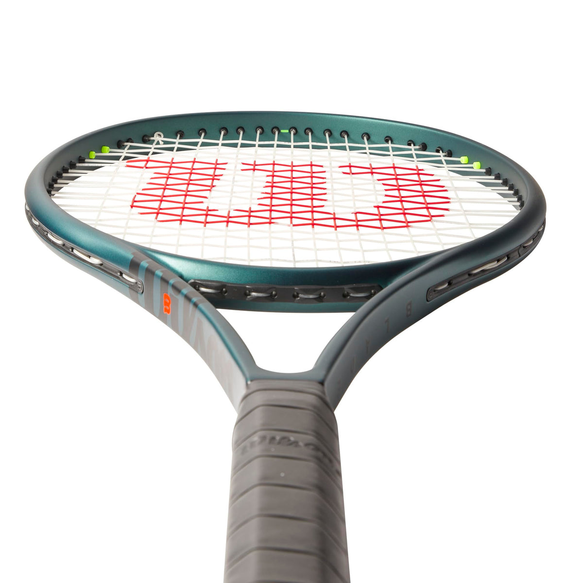 Wilson Blade 100UL V9 Tennis Racket, Unstrung in Green - alternate view 4