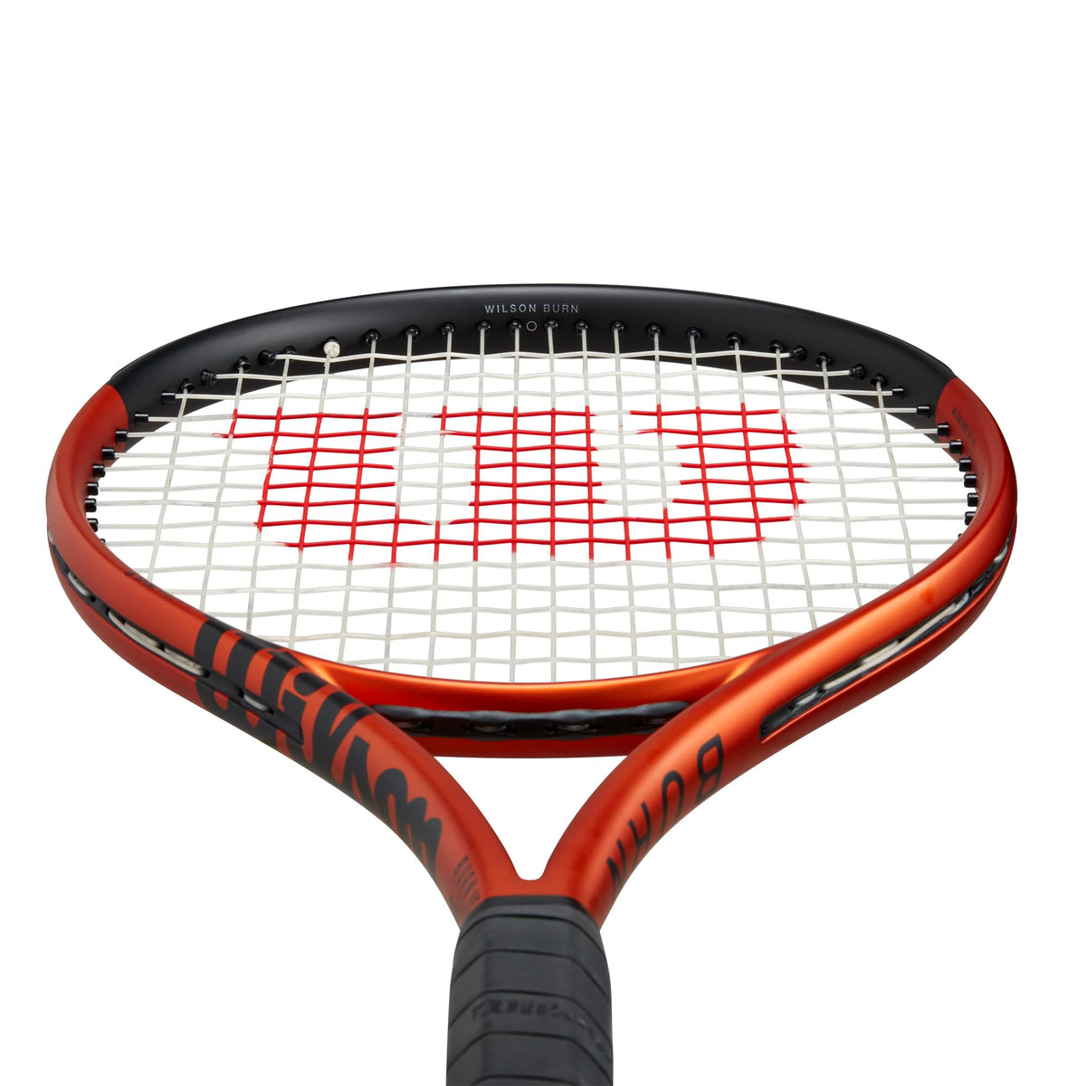 Wilson Burn 100LS V5 Unstrung Tennis Racket, Grip Size 4 3/8" in Orange/Black - alternate view 4