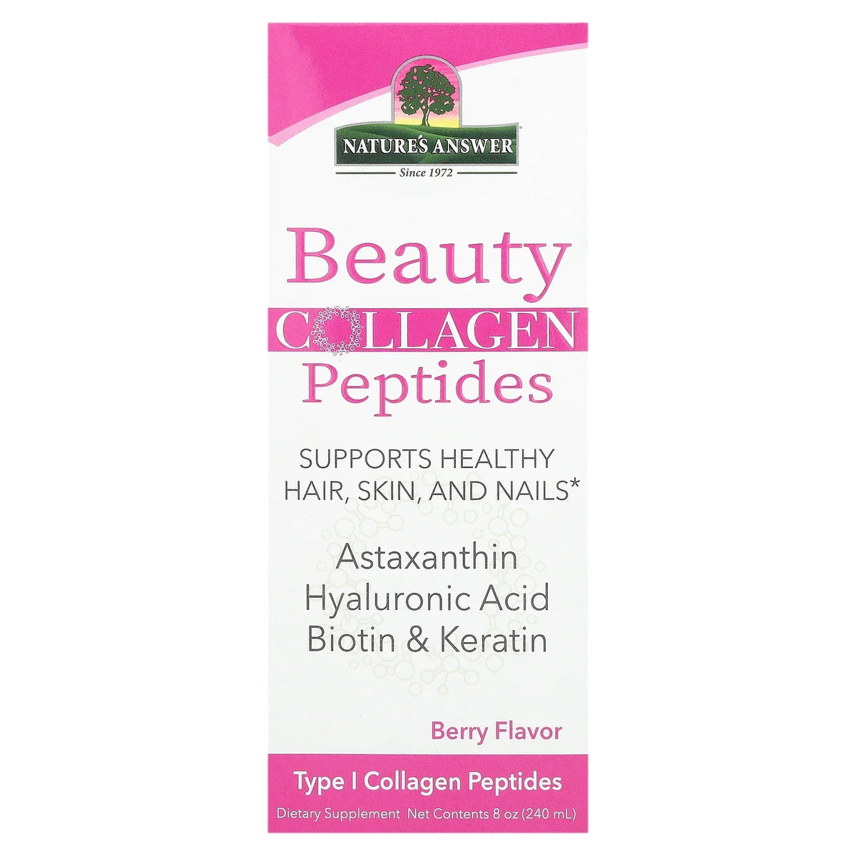 Nature's Answer Beauty Collagen Peptides Liquid, 8 fl oz