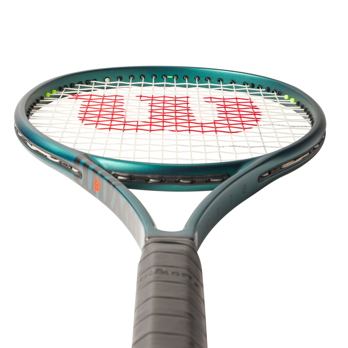 Wilson Blade 98 18x20 V9 Tennis Racket, Unstrung in Emerald Green - alternate view 3