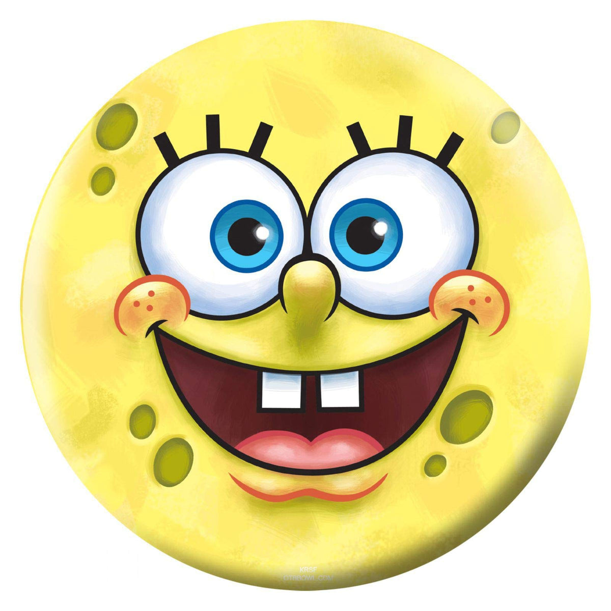 On The Ball Bowling Spongebob Themed Undrilled Bowling Ball - Face - view 1