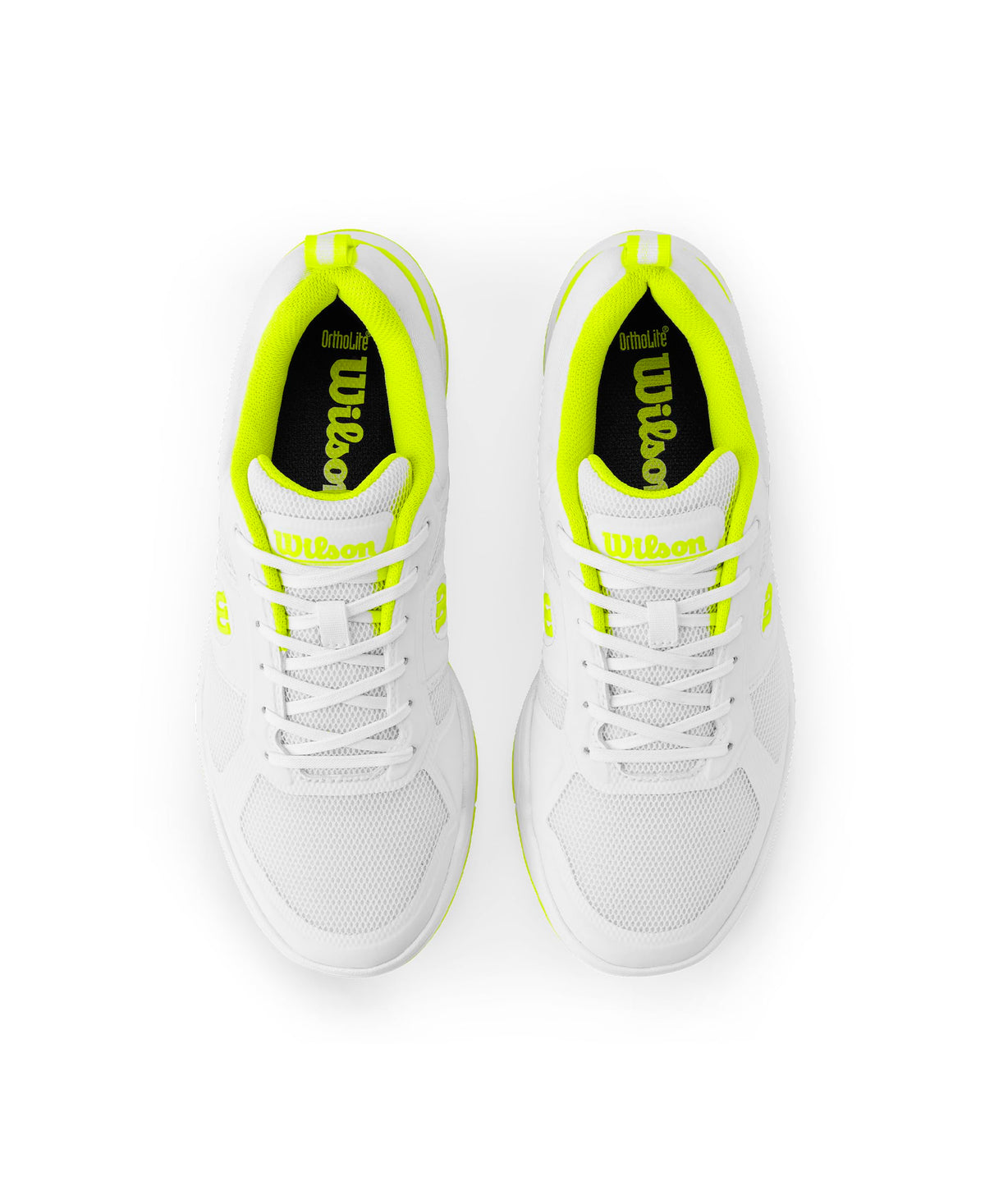 Wilson Pickle Pro Mens Pickleball Shoes, White/White/Safety Yellow, Size 11 - alternate view 5