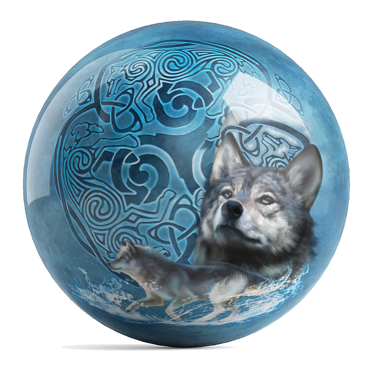 On The Ball Bowling OTB Brigid Ashwood Celtic Wolves UNDRILLED Bowling Ball (10) - view 1