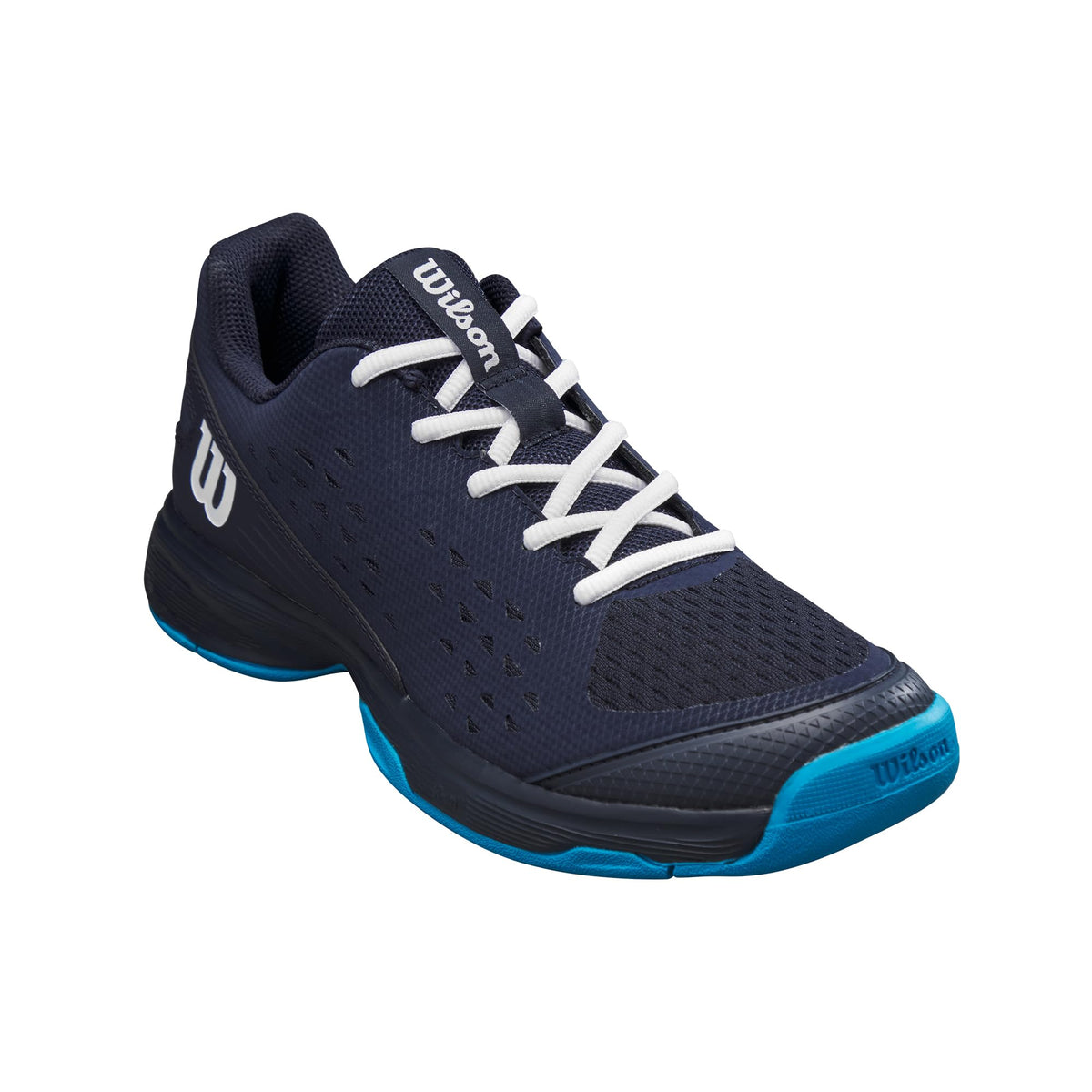 Wilson Rush Pro L Junior Tennis Shoes, Navy Blazer/White/Atomic Blue - alternate view 1