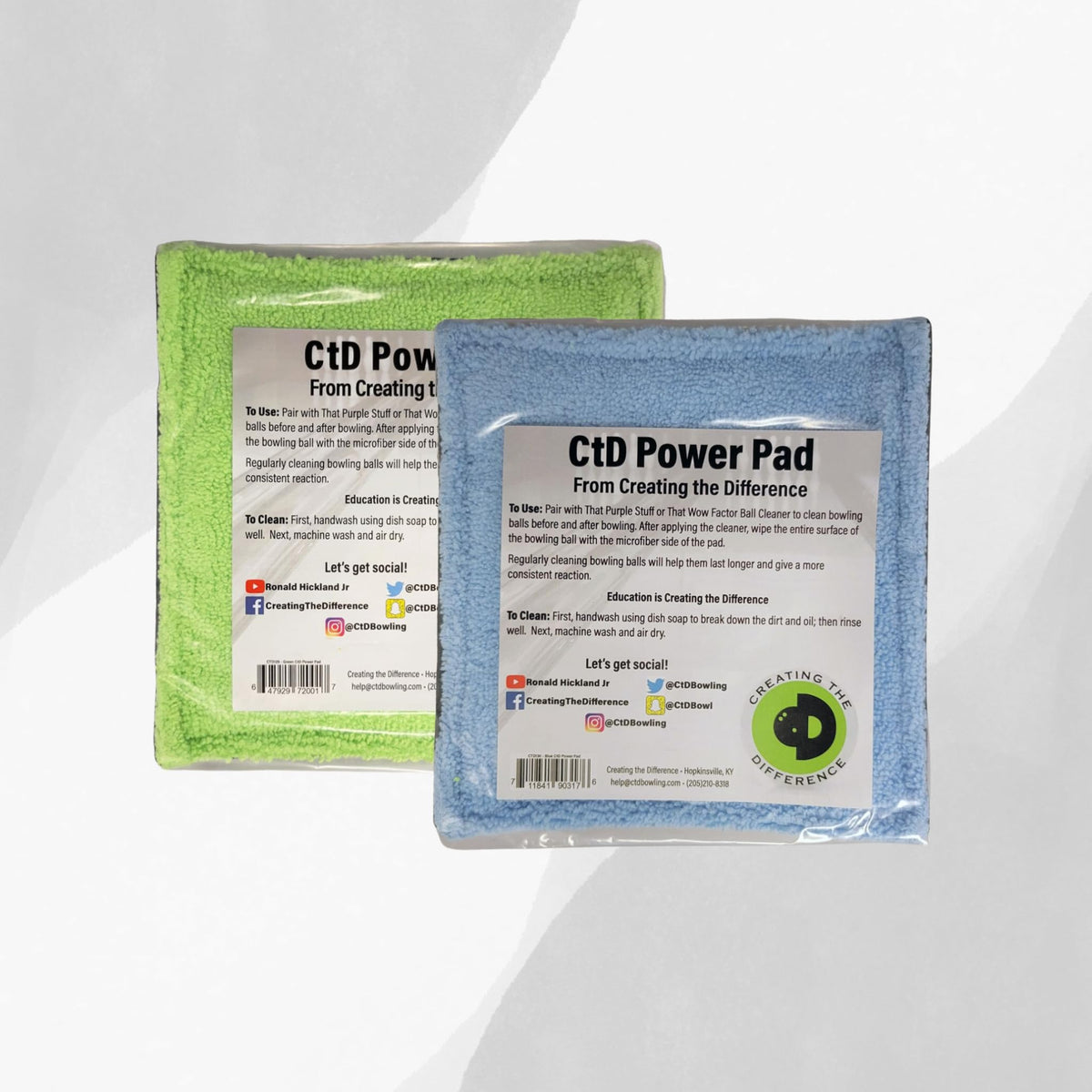 Creating the Difference CTD Power Pad Microfiber Bowling Ball Cleaning Shammy Removes Dirt & Oil - view 1