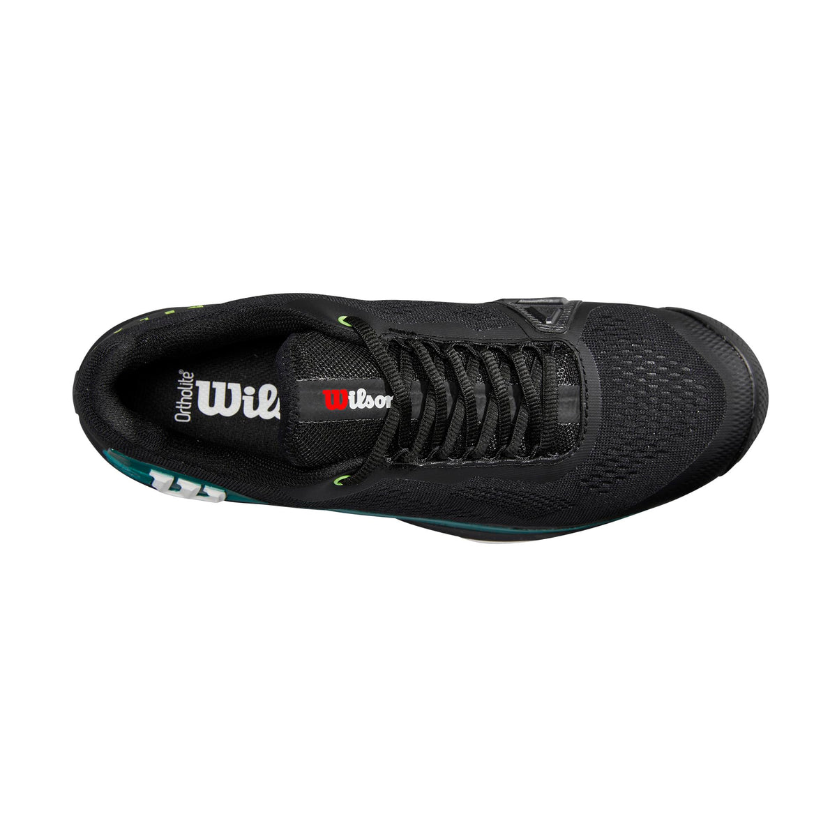 Wilson Rush Pro 4.0 Blade Mens Tennis Shoes, Black/Deep Teal - alternate view 5