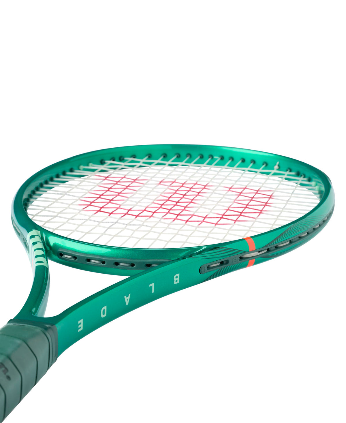 Wilson Blade 98 16x19 V10 Tennis Racket, Unstrung in Championship Green - alternate view 4