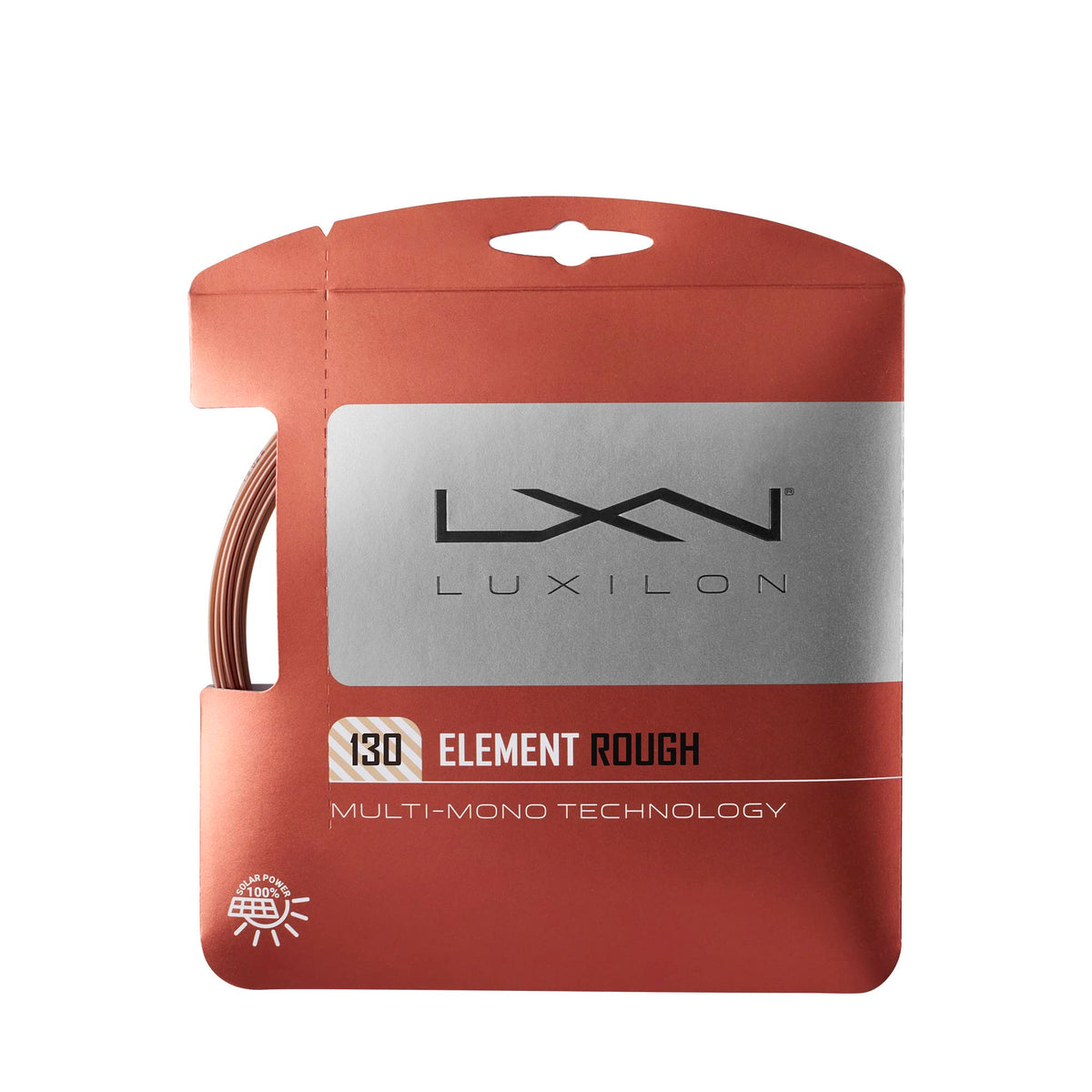 Luxilon Element Rough 130 Tennis String Set, 16 Gauge 1.30mm, Bronze - view 1
