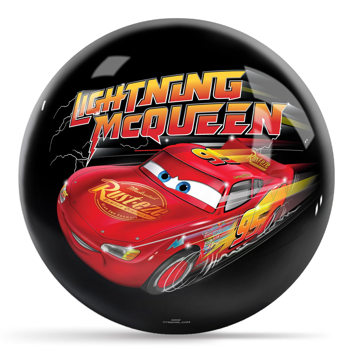 KR Strikeforce Disney Cars Lightning McQueen Undrilled Bowling Ball (6, Pounds) - view 2