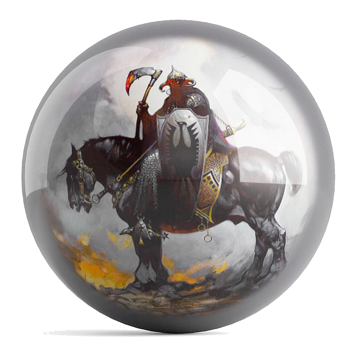 On The Ball Bowling OTB Frank Frazetta Death Dealer UNDRILLED Bowling Ball (8, Pounds) - view 1