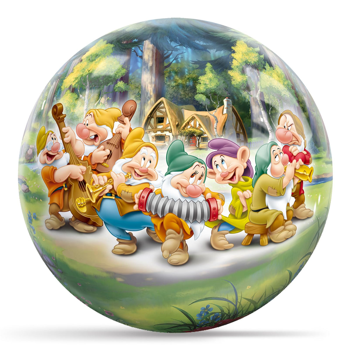 KR Strikeforce Disney Snow White Characters Undrilled Bowling Ball (6, Pounds) - view 2