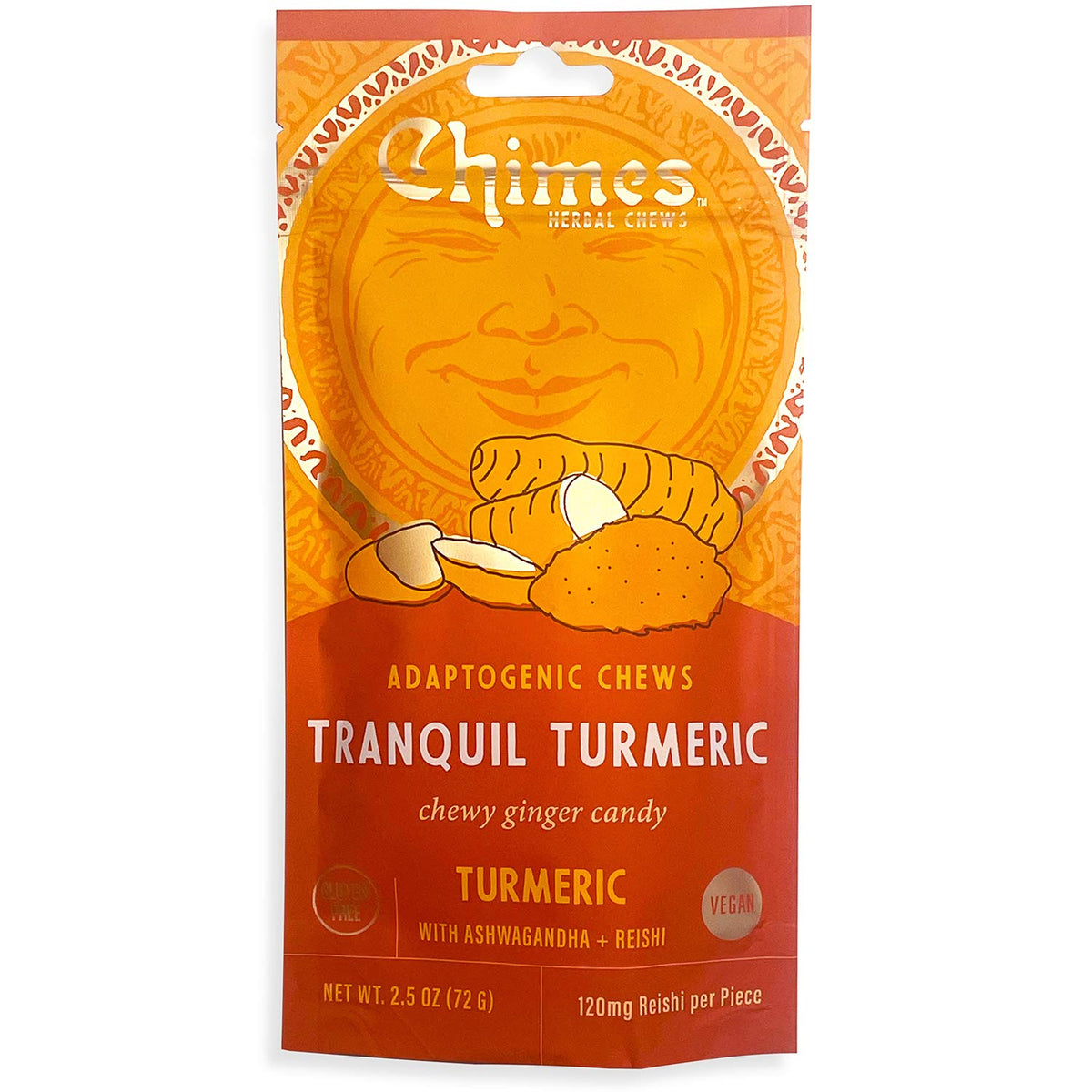Chimes Turmeric Ginger Chews, 2.5 oz (Case of 6)