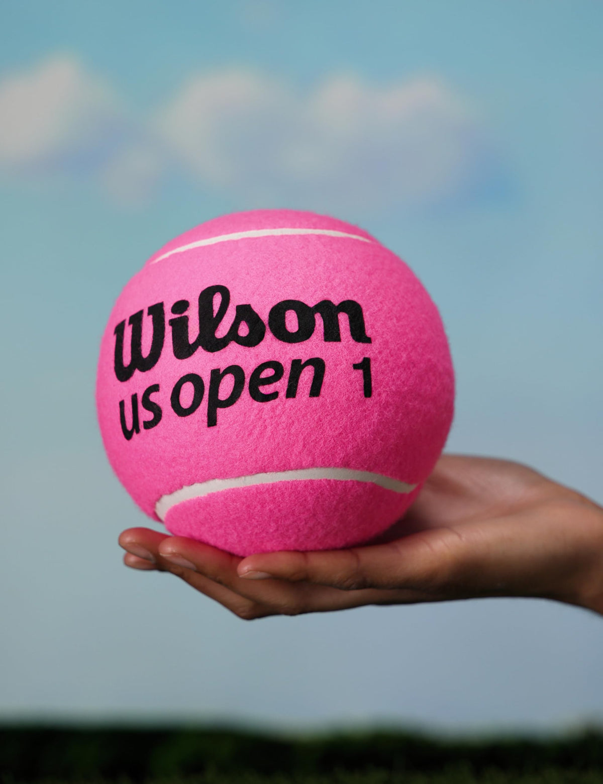 Wilson US Open 9 Inch Jumbo Tennis Ball, Pink - alternate view 1